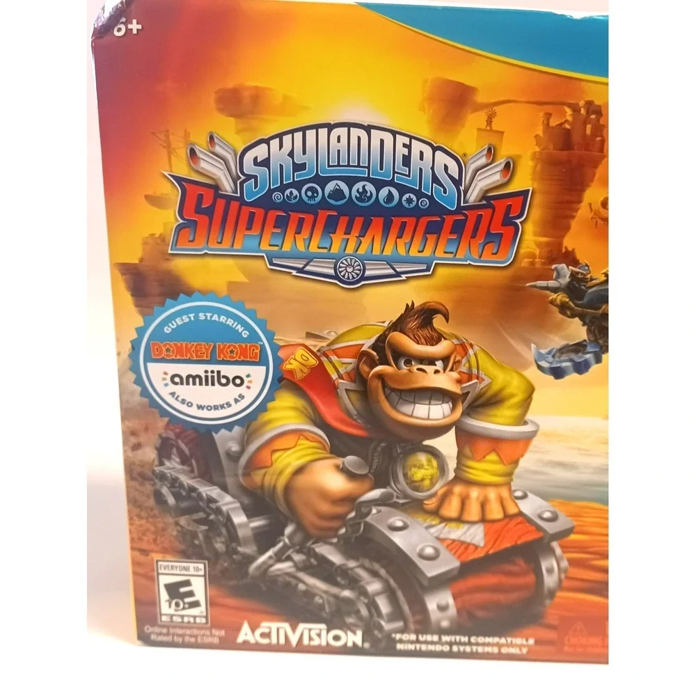 Skylanders SuperChargers Starter Pack Wii U New Sealed Donkey Kong Amiibo 2015